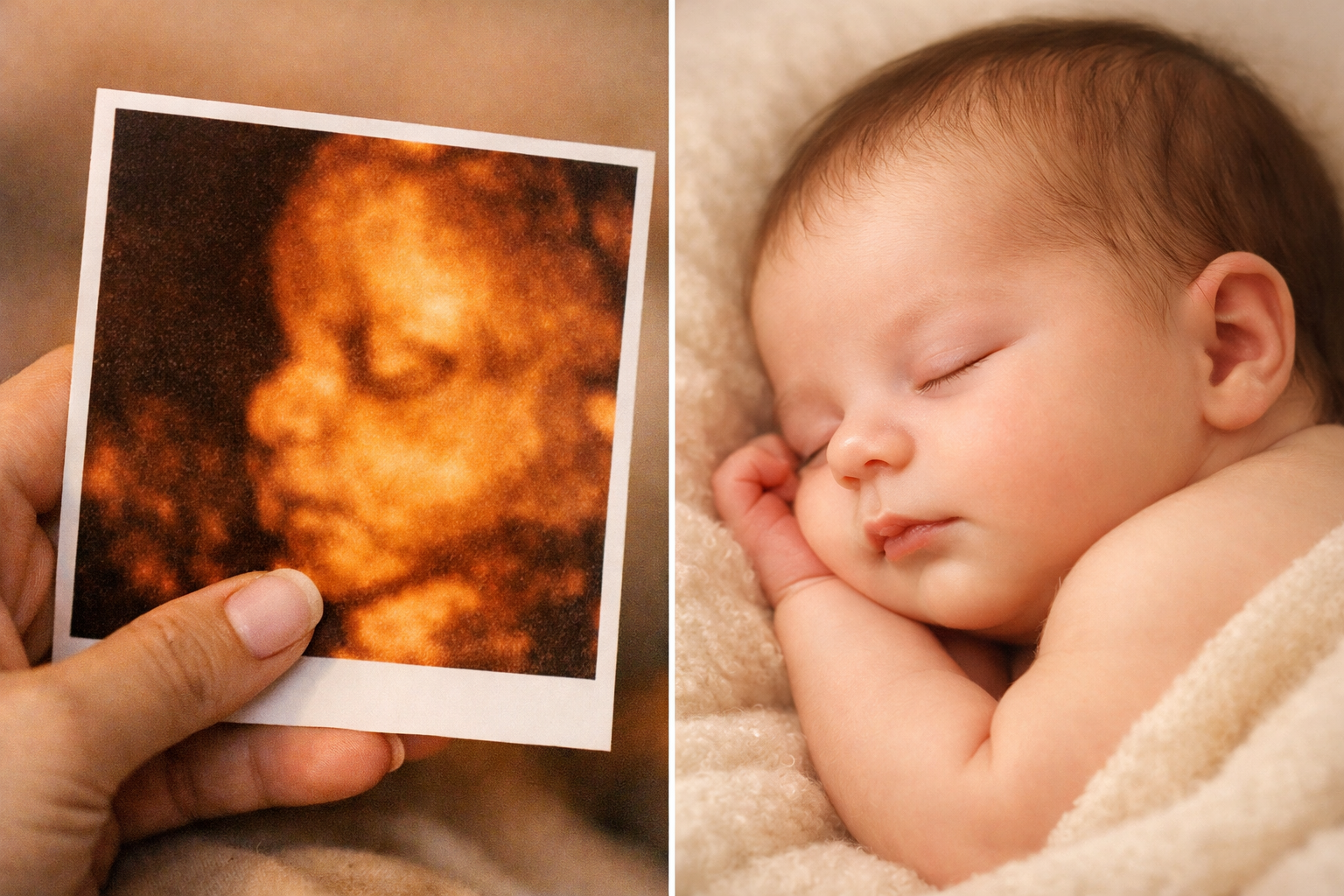 Ảnh bìa bài viết: Cách dự đoán khuôn mặt em bé qua ảnh siêu âm 4D, 5D siêu sắc nét với AI